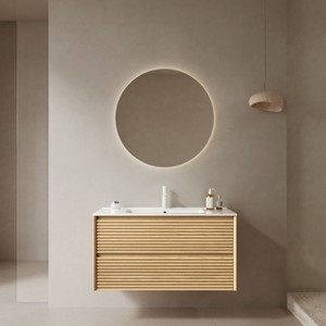 NicBex 24/30/36" Floating Bathroom Vanity with Ceramic Sink,Wall-Mounted Storage Cabinet with Drawers,Plywood Frame,No Faucet/Mirror Included - 1 of 4
