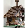 Quartz Cuckoo Clock – 10" Wooden Chalet with Girl on Rocking Horse – 12 Melodies By River City Clocks - 3 of 4