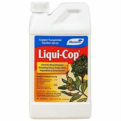 Monterey Liqui-Cop All Natural Fungicide For Disease Prevention, 1 Pint