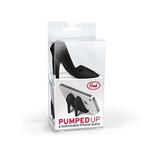 Fred Pumped Up Black Phone Stand - Fun & Functional Adjustable Phone Stand, Made from 100% Silicone - Desktop Device Holder - 1 of 4