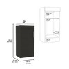 Depot E-Shop Bathroom Vanity, Single Door Cabinet - 4 of 4