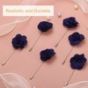 Unique Bargains Camellia Boutonnieres Pins for Formal Party Easy to Use Artificial Flowers 12pcs - 3 of 4