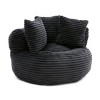 Corduroy Bean Bag Couch Oversized High Back,Bean Bag Sofa Chair with Filler for Living Room Bedroom,Large Bean Bag Chair for Gaming Home-Koiai - 3 of 4