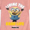 Girls' - Despicable Me Minions - Living The Good Life Fitted Short Sleeve Graphic T-Shirt - 2 of 4