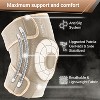 DR. BRACE ELITE Knee Brace with Side Stabilizers & Patella Gel Pads for Maximum Knee Pain Support and fast recovery for men and women - 3 of 4
