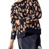 Women's Animal Print Crewneck Sweater - Urban Daizy - 2 of 4