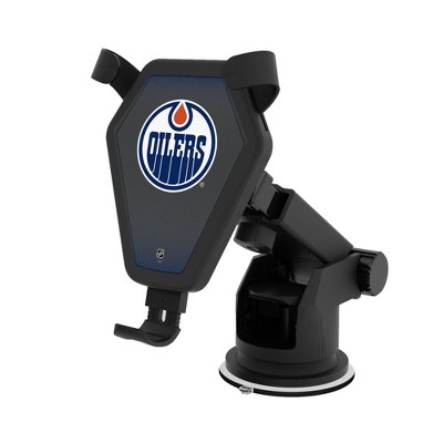 Keyscaper Edmonton Oilers Linen 10-Watt Wireless Car Charger