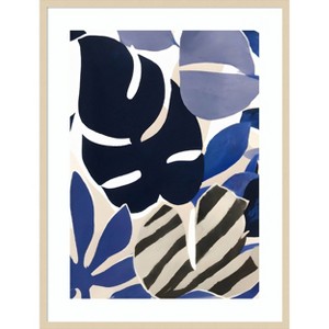 Amanti Art The Blues by Merel Takken Wood Framed Wall Art Print 31 in. x 41 in. - 1 of 4