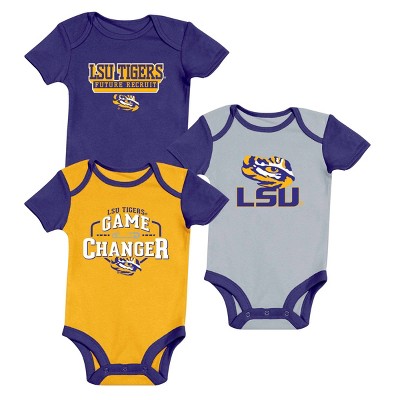 NCAA LSU Tigers Baby Short Sleeve 3pk 