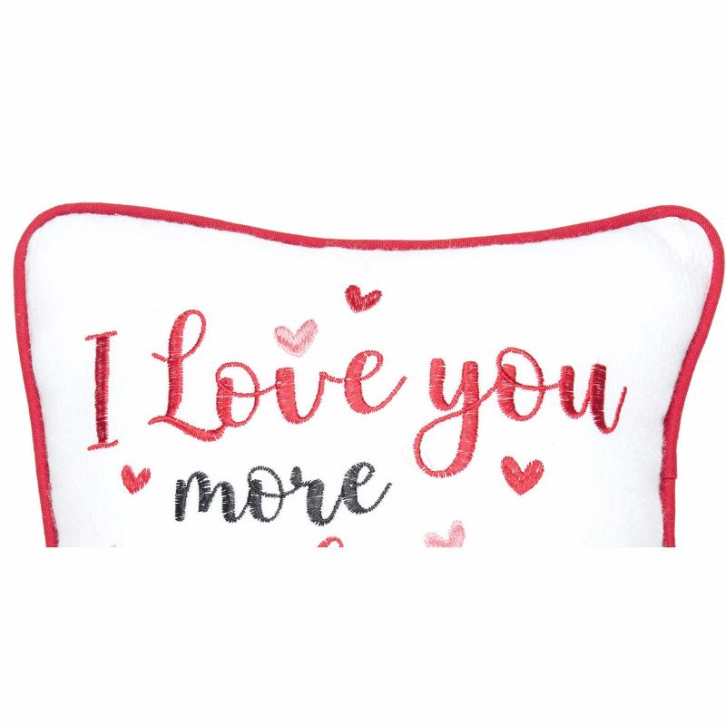 C&F Home 10" x 10" I Love You More Than Wine Valentine's Day Pillow, 2 of 5