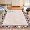 Runner for Hallway Washable Kitchen Rug Non Slip Vintage Farmhouse Soft Grey Low Pile for Living Room Bedroom Decor Nursery - 2 of 4