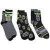 Mens Star Wars The Mandalorian and Grogu 3-Pair Pack of 3/4 Crew Socks - 3 of 4