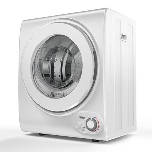 ROVSUN 110V Portable Clothes Dryer, Laundry Front Load Tumble Dryer Machine with Stainless Steel Tub & Simple Control Knob for Apartment, Dorm, 850W - 1 of 4