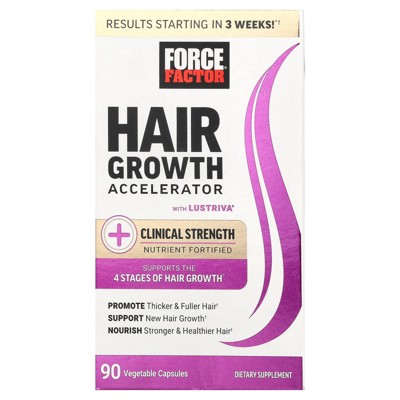 Force Factor Hair Growth Accelerator, 90 Vegetable Capsules