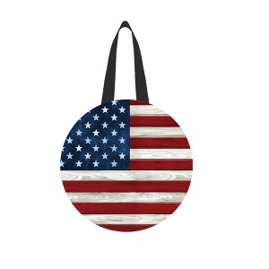 Briarwood Lane Everday Door Hanger 16x16 Wooden American Flag For Everday Door Hanger - 1 of 2