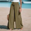 Women's Drawstring Wide Leg Pants -Cupshe - 4 of 4
