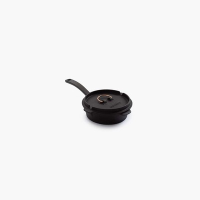 Bruntmor Seasoned Cast Iron Skillet With 2 Loop Handles - Black : Target