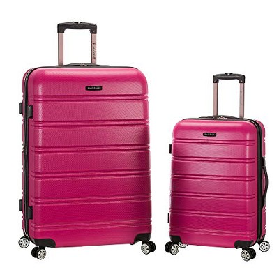 Rockland Melbourne Hardside Expandable Luggage with Spinner Wheels Magenta 2 Piece (20/28)