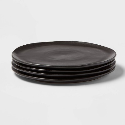 10" 4pk Stoneware Houlton Dinner Plates Black - Threshold™
