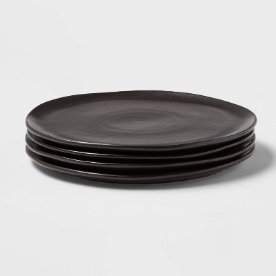 10" 4pk Stoneware Houlton Dinner Plates Black - Threshold™