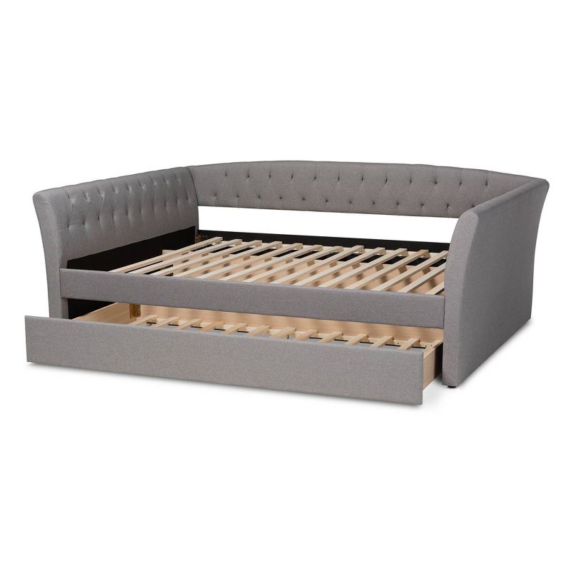 Delora Upholstered Daybed with Trundle - Baxton Studio, 6 of 13