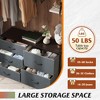 Dresser with 5 Drawers, Wide Fabric Chest with Drawer Organizers for Bedroom, Closet, Hallway - 4 of 4
