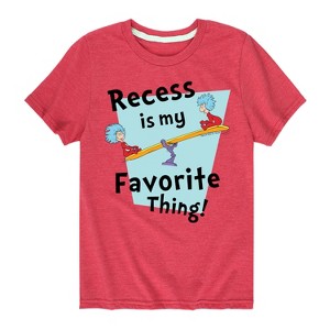 Boys' - Dr. Seuss - Recess Is My Favorite Thing Short Sleeve Graphic T-Shirt - 1 of 4