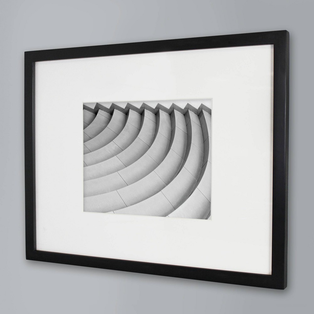 14" x 18" Matted to 8" x 10" Thin Gallery Frame Black - Room Essentials