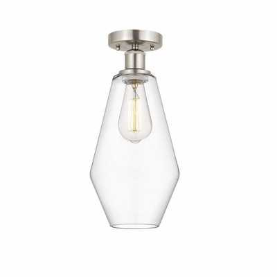 Cindyrella - 1 Light Semi-Flush Mount In Nautiical Style-14.75 Inches Tall and 7 Inches Wide