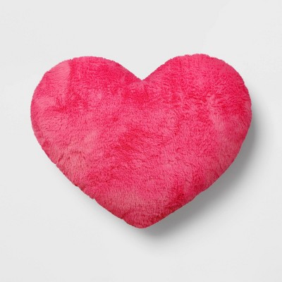 Plush Shaped Hearts Throw Pillow Pink - Room Essentials™