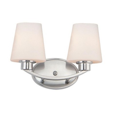 Maxim Lighting Shelter 2 - Light Vanity in  Satin Nickel