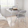 33.6 in Folding Card Table, Portable Square Folding Table with PU Leather Soft Cushion, Heavy Duty Metal - 3 of 4