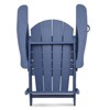 FONTOI Folding Adirondack Chair with All-Weather for Garden Backyardf Balcony, Navy Blue,22*34*25 - 4 of 4