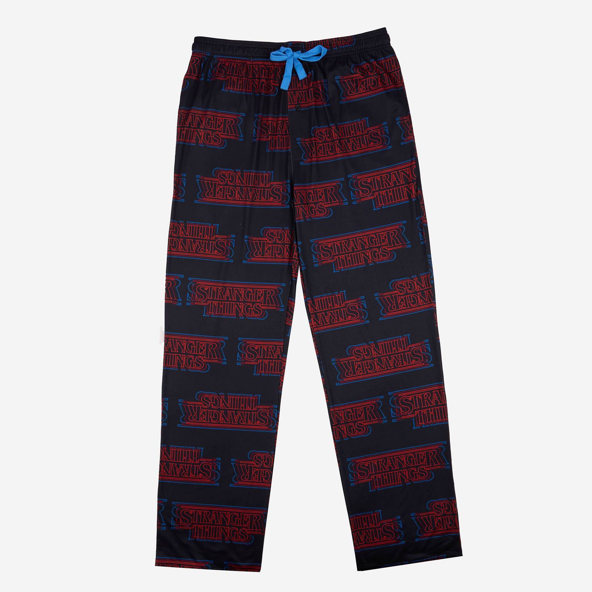 Men's Stranger Things Pajama Pants - Black XL