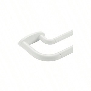 Double Curtain Rods Matte White Room Darkening Window 28 - 48 Inches Adjustable 3/4 Front 5/8 Back Quality Metal Wrap Around Design - 1 of 4