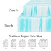 INFURNIC Mattresses Memory Foam Cooling Gel Mattress Bed Topper For Back Pain, King Size, Skin Friendly, White And Blue, 76"*80"*3" - 3 of 4