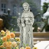 LuxenHome 31.1" Gray MgO Saint Francis Indoor/Outdoor Statue - 3 of 4