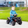 Aosom Kids Ride-on ATV Four Wheeler Car with Real Working Headlights, 6V Battery Powered Motorcycle for 18-36 Months, Black - 3 of 4