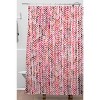 Ninola Design Knitting Texture Christmas Shower Curtain Red - Deny Designs - image 2 of 3