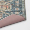 2'3"x3'9" Washable Persian Style Medallion Accent Rug Blue - Threshold™: Traditional Flat Pile, Machine Washable - 4 of 4