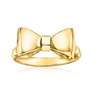 Ross-Simons Italian 14kt Yellow Gold Bow Ring - 1 of 4
