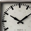 HomeRoots 18" Gray Polyresin Table Clock - 4 of 4