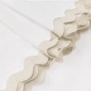 Scalloped Woven Fabric Shower Curtain - 3 of 4