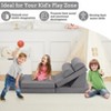 10 Pcs Modular Kids Play Couch, Soft Foam Toddler Couch with Ball Pit for Boys Girls, Convertible Child Sectional Sofa, Gray - 2 of 4
