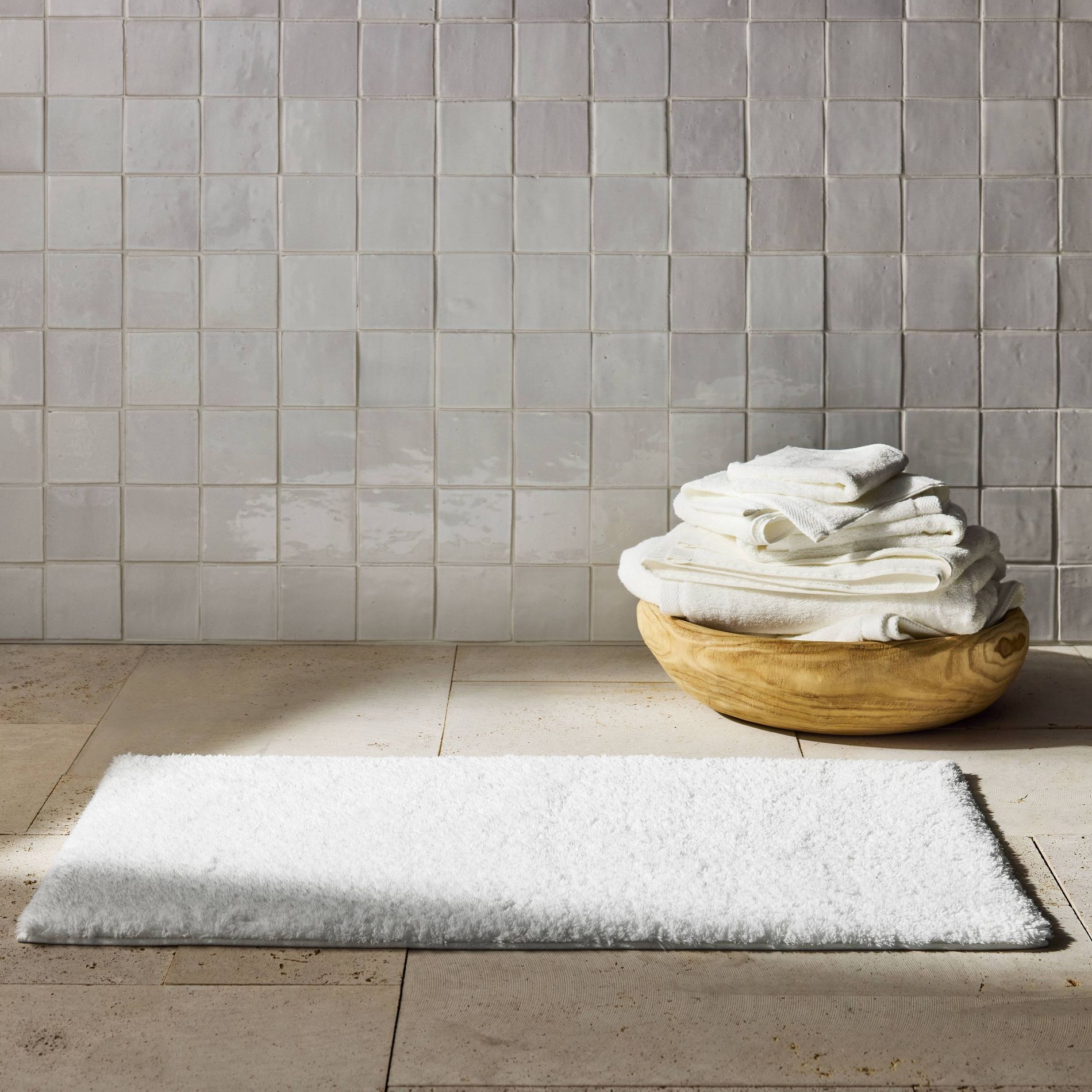 21"x34" Modal Plush Bath Rug White - Casaluna™