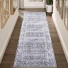 Washable Vintage Style Area Rug, Classic Decorative Non-Slip Foldable Carpet for Entryway, Bedroom - 2 of 4