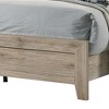 Royal Hampton Eastern King Bed with Grains and Knots, Natural Brown - 3 of 4