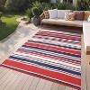 Outdoor Rug Modern Carpet Waterproof Plastic Straw Rug UV-Resistant Reversible Mat for Camping RV Porch Deck Balcony Beach - 2 of 4