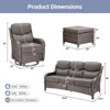 Belord Outdoor Furniture Set with 4 Swivel Chairs, 6-Inch Extra Thick Cushion High Back 7PCS Patio Furniture Set with Sofa Swivel Glider Chair Ottoman - 4 of 4