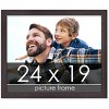 PosterPalooza | Textured Brown Picture Frame - UV Acrylic, Backing Board, Hanging Hardware Included - 2 of 4
